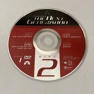 Star Trek The Next Generation Season 1 Disc 2 Replacement DVD